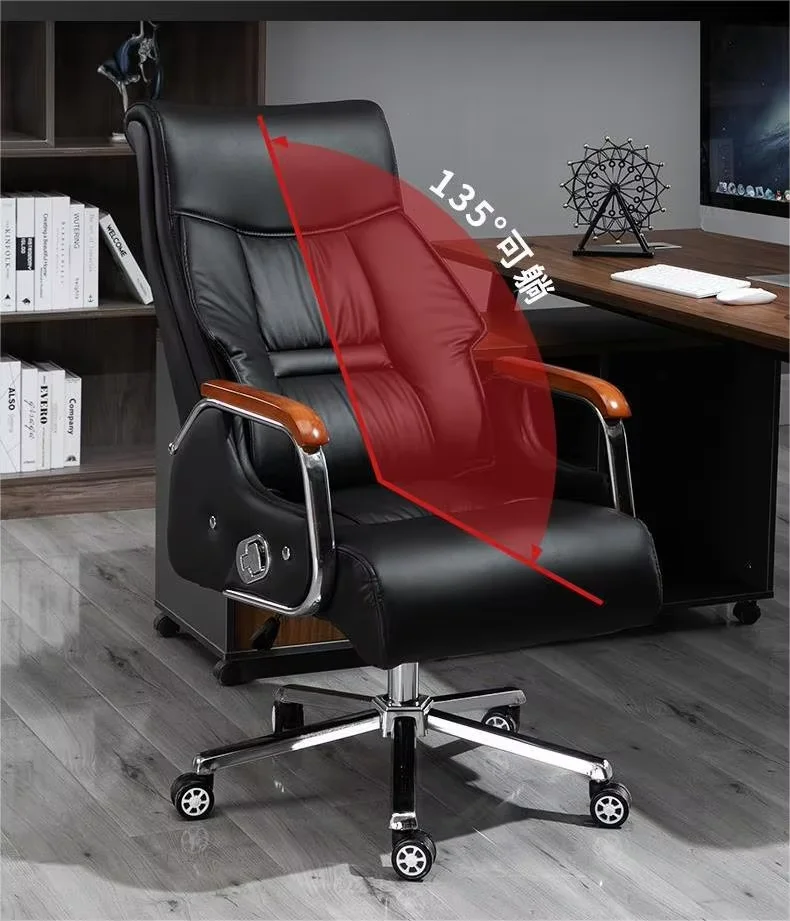 Wholesale Office Furniture Conference Room Chairs on Wheels Stackable Swivel Comfortable Reclining Feature Leather Office Chair