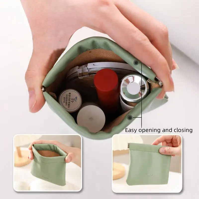 New Fashionable and Minimalist Cosmetic Storage Small Bag Women's Portable Zero Wallet Mini Bag Daily Small Item Storage Bag