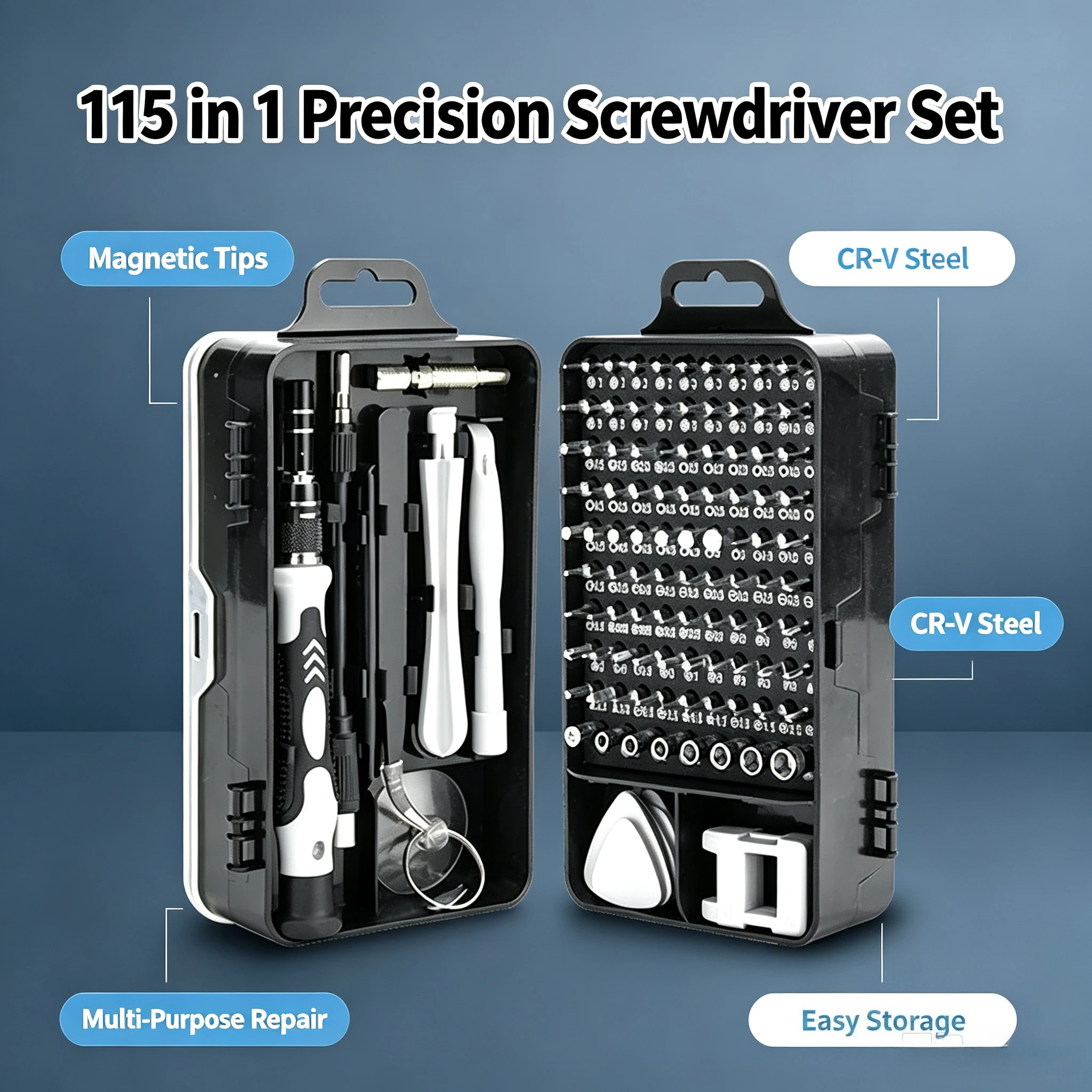 Electronic Repair Tutorial - Set di cacciaviti magnetici di precisione,