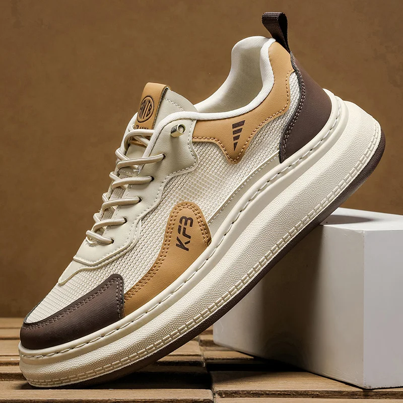 

Men's casual shoes four season versatile new thick sole anti slip breathable outdoor fashion commuting comfortable casual shoes