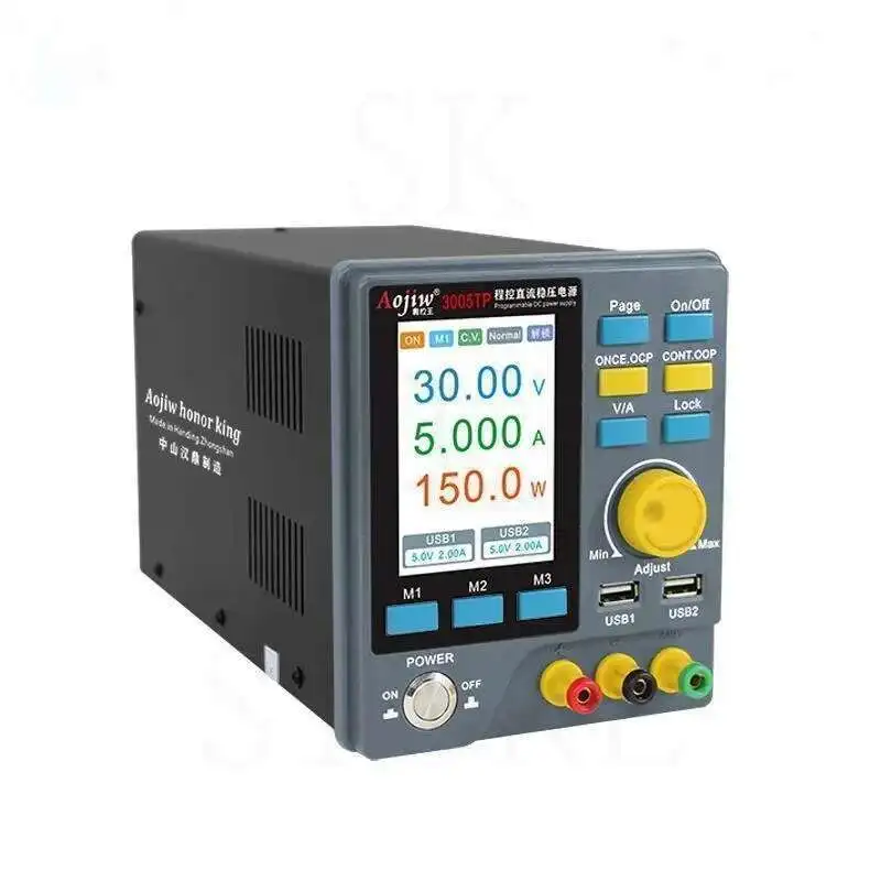 3005D تيار مستمر مختبر إمدادات الطاقة 30 فولت 5A قابل للتعديل الجهد المنظم مقاعد البدلاء تحويل التيار الكهربائي مسبقا الحالي تشغيل/إيقاف