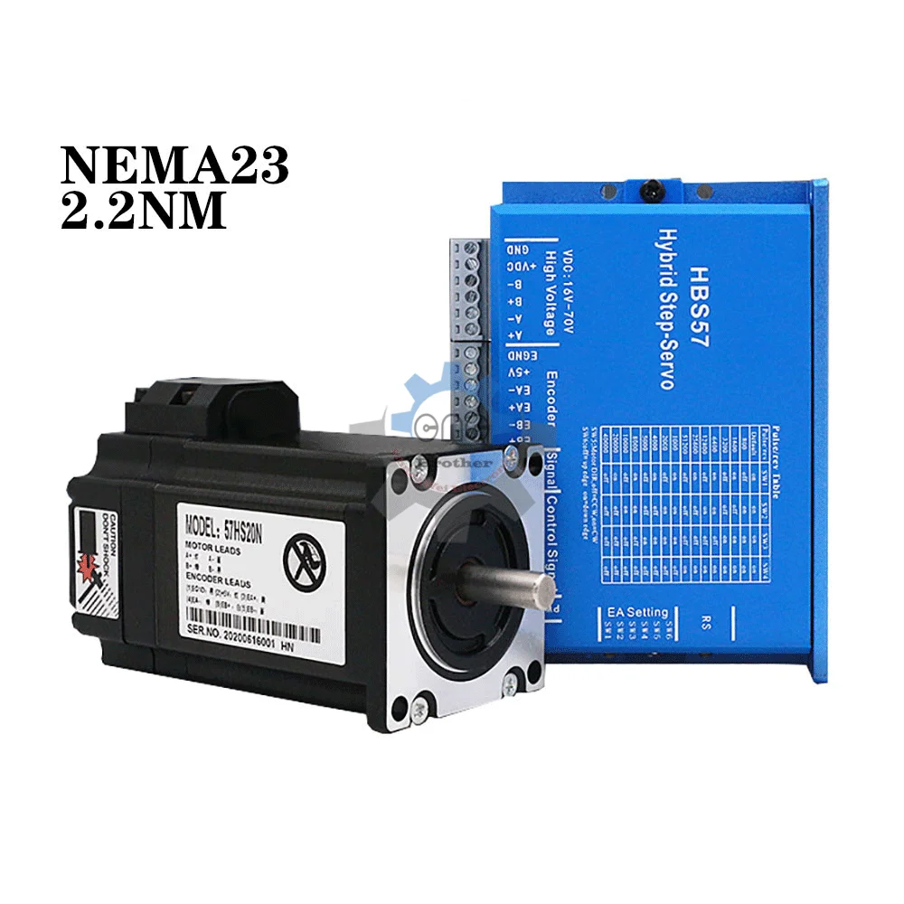 SMC4-4Axis Offline Controller Kit CNC Motion Control System With NEMA23 Hybrid Stepper Motor 2.2NM Closed Loop Motor