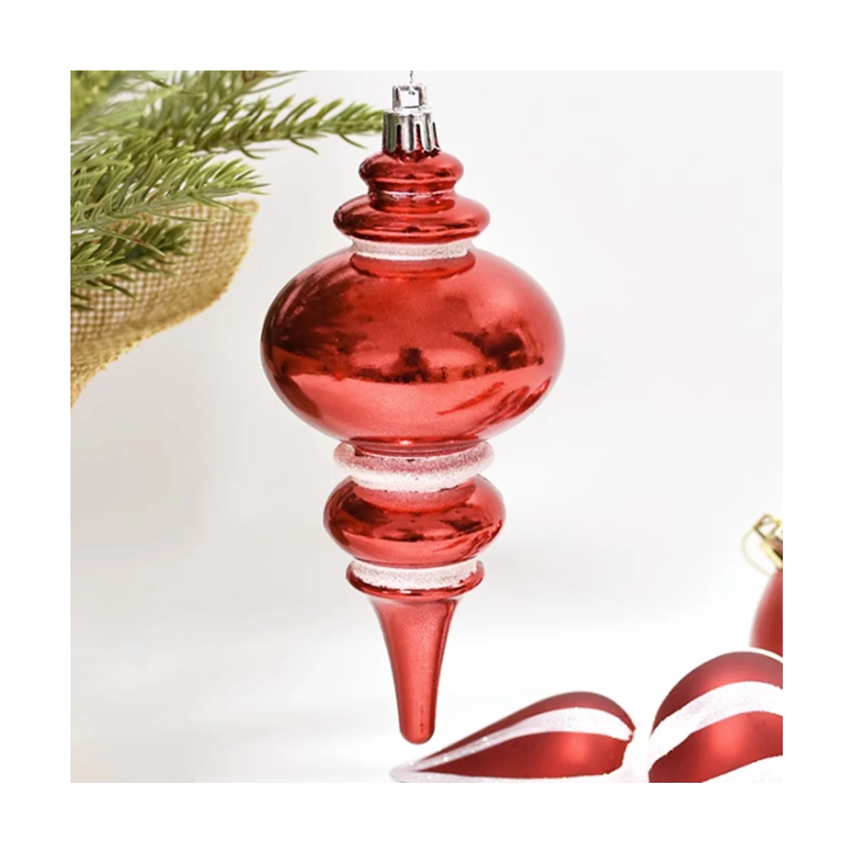 Adorno navideño para decoración del hogar, colgante artesanal de Año Nuevo, Bola de cebolla de árbol de Navidad