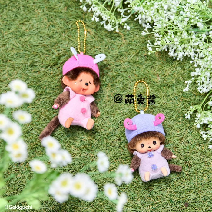 New Genuine Monchhichi Bag Charm Hanging Ornament Figure Cute Doll Keychain Pendant For Handbag Decor Collectible Gift Toy