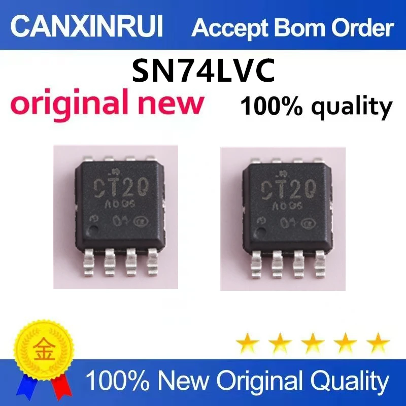 （5pcs-10pcs）Original genuine SN74LVC2G125DCUR VSSOP-8 tri state output dual bus buffer gate chip