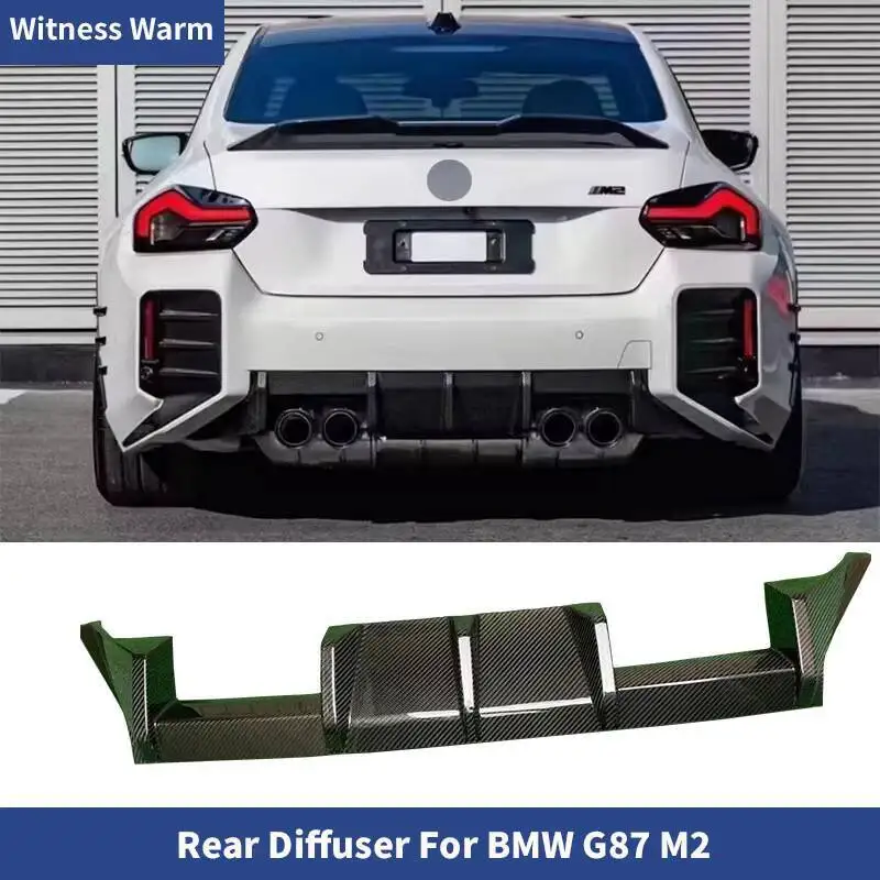 Diffuseur de Pare-Chocs Arrière de Voiture en Fibre de Carbone Sèche, pour BMW G87 M2 Coupé 2 Portes 2022 2023