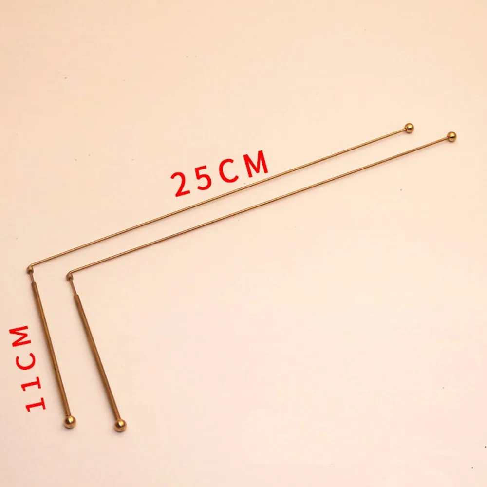 2 szt. 99,9% miedziany sprzęt do polowania na duchy woda wróżbiarska czysta miedź drążki do wróżenia wędki polowanie na duchy
