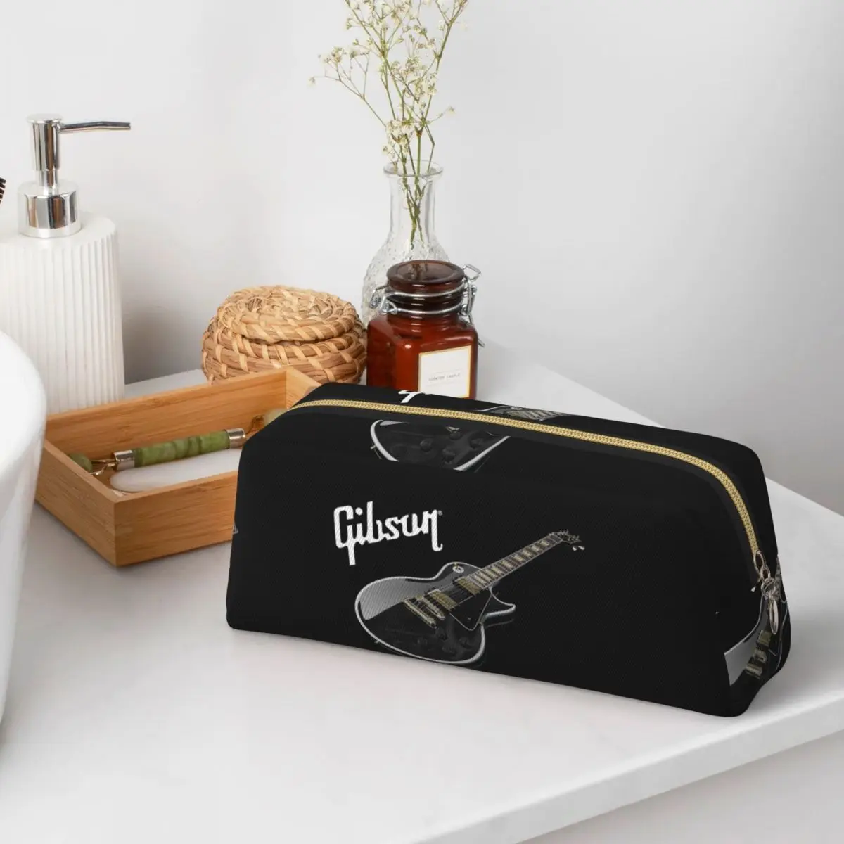 

Gibson Les Paul Pencil Cases for Student Gifts Pen Box Pencil Bag Large Capacity Pencil Pouch Storage Stationery Supplies