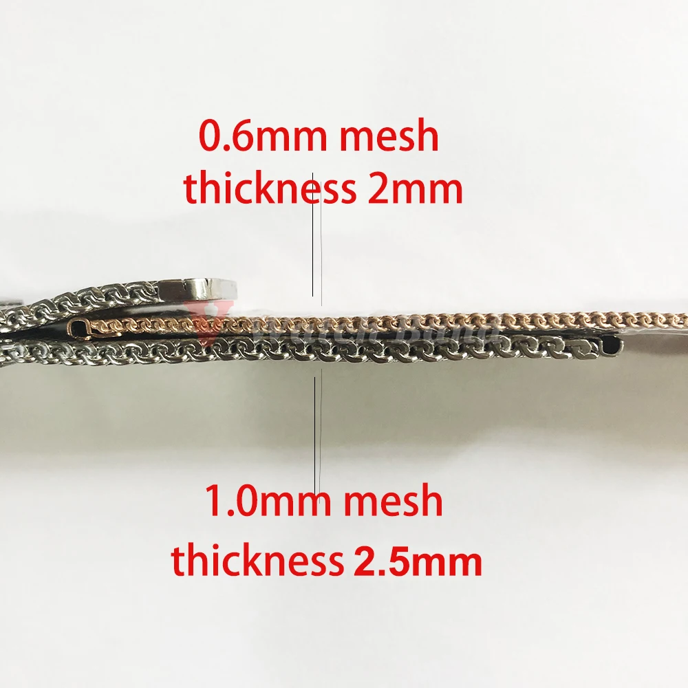 1.0mm 0.6mm Mesh Milanese Watch Band for IWC for Rolex for Omega 20mm 22mm 18mm Stainless Steel Wristband for Seiko Bracelet image 5
