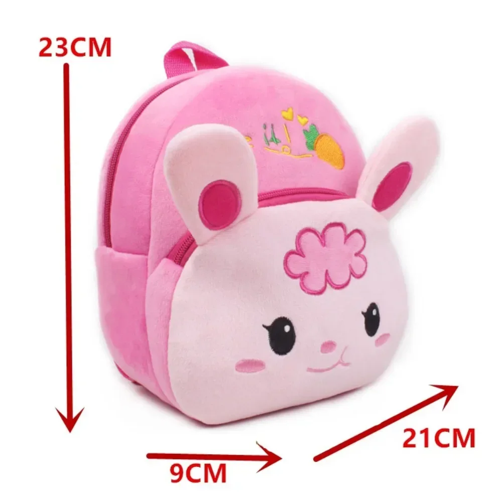 New 3D Animal Plush Backpack CartoonTrendy School Bags Girl Bookbag Kawaii Children Outdoor Travel Fashion Backpacking