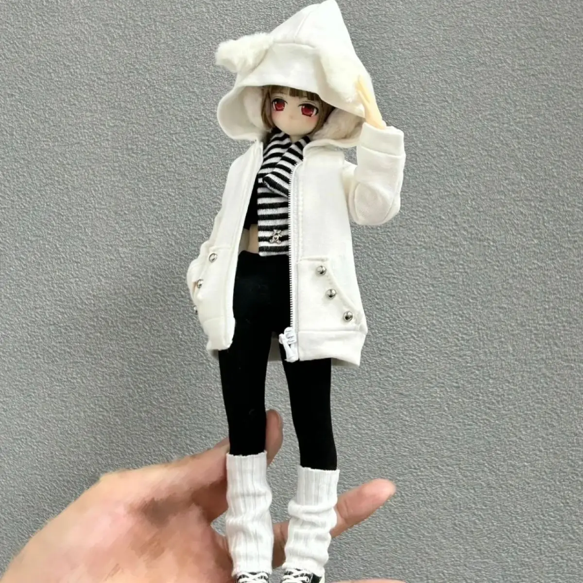 Doll's Clothes Suit for Azone Ob22 Ob24 P20 Doll Coat, Vest, Leg Covers, Pants Dress Up Toys Diy 1/6 Doll Accessories, No Doll