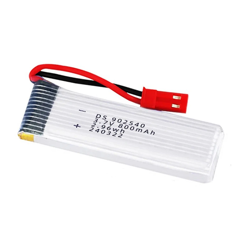 Original Battery For KF603 RC Glider Plane Battery With JST Plug 3.7V 800mAh KF603 RC Plane Spare Parts 902540