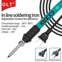 60W Adjustable portable soldering iron Mini Welding Repair Tools EU plug 220V US plug 110V