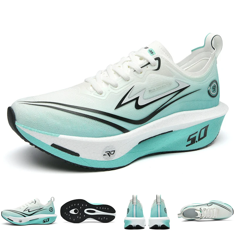 

Мужская спортивная обувь, амортизирующие нескользящие износостойкие кроссовки на плоской подошве, мягкие кроссовки на дышащей платформе для мужчин для марафона