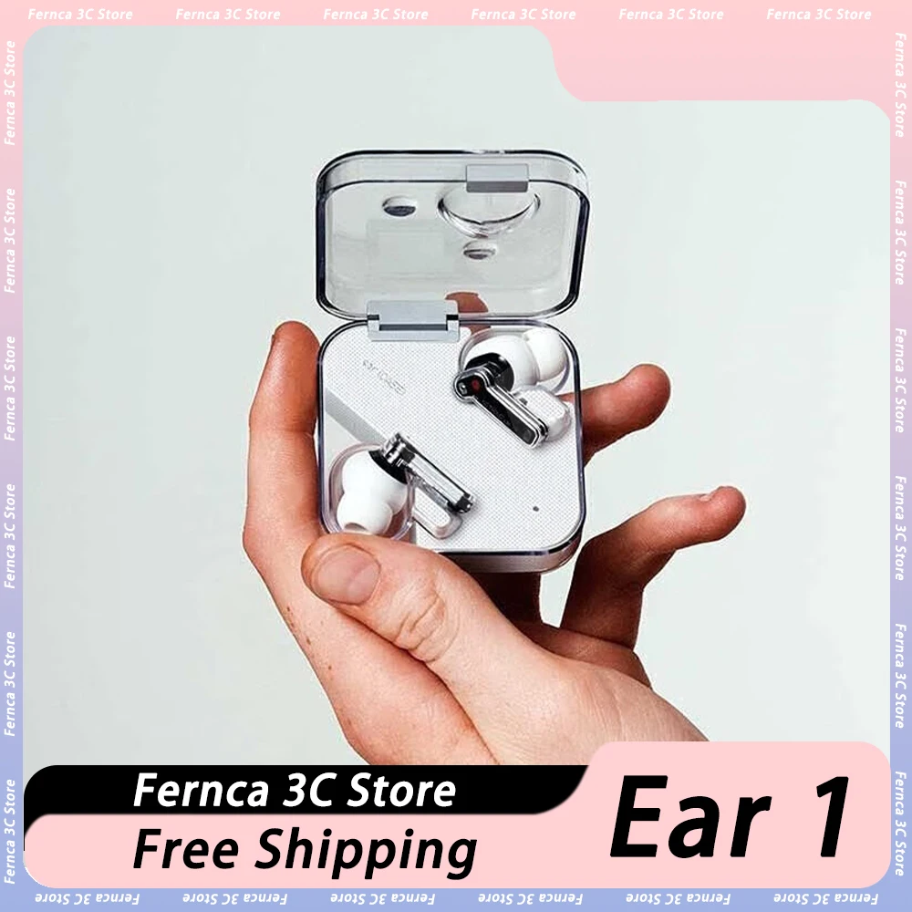 Nothing Ear 1 Wireless Earbuds True Bluetooth 5.2 Earphones 11.6mm Dynamic 3 Microphones Hybrid ANC In-Ears Custom Headphones