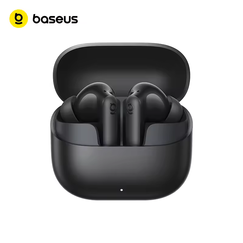 אוזניות אלחוטיות Baseus Bass EP10 Ultra - הפחתת רעשים של 55dB, זמן נגינה ארוך של 65 שעות, Bluetooth 6.0, 6 מיקרופונים, שיחות AI ברורות