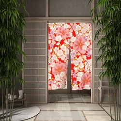 Japanese Noren Doorway Door Curatin Cherry Blossoms Izakaya Partition Curtain Kitchen Bedroom Bathroom Door Decor Half Curtain