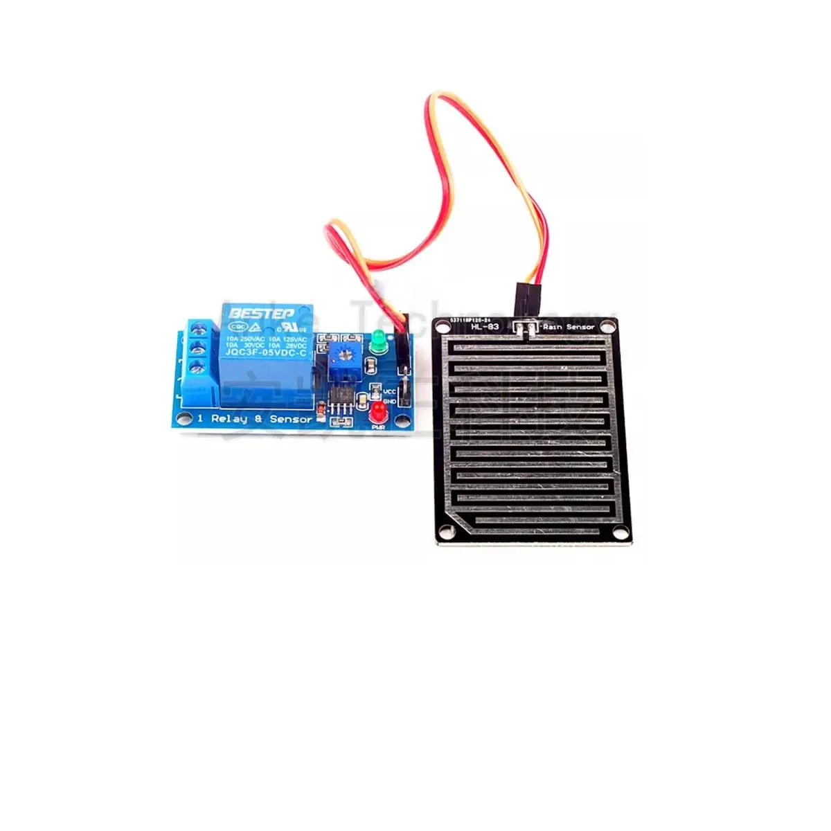 Rain sensor control switch, humidity relay module with adjustable sensitivity, raindrop sensor on 5V12V