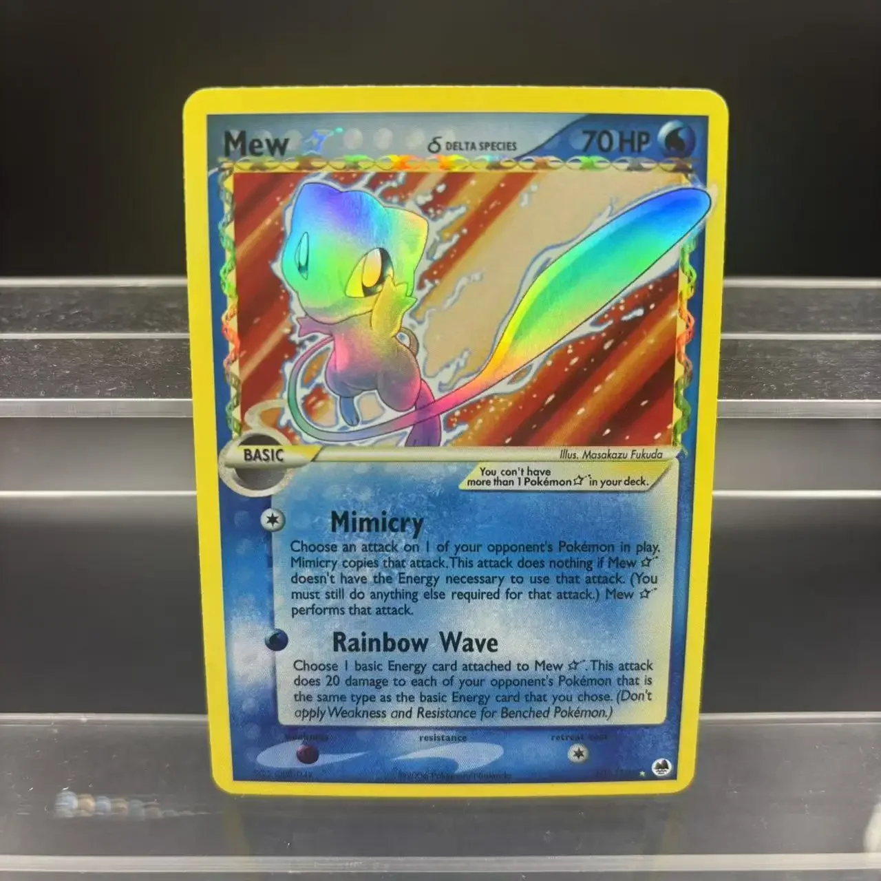 การ์ดสะสม PTCG DIY ปี 2006 GOLD STAR CHARIZARD MEW Gyarados การ์ดเดี่ยวทำเอง เกมคลาสสิก การ์ดอนิเมะ ของขวัญ ของเล่น