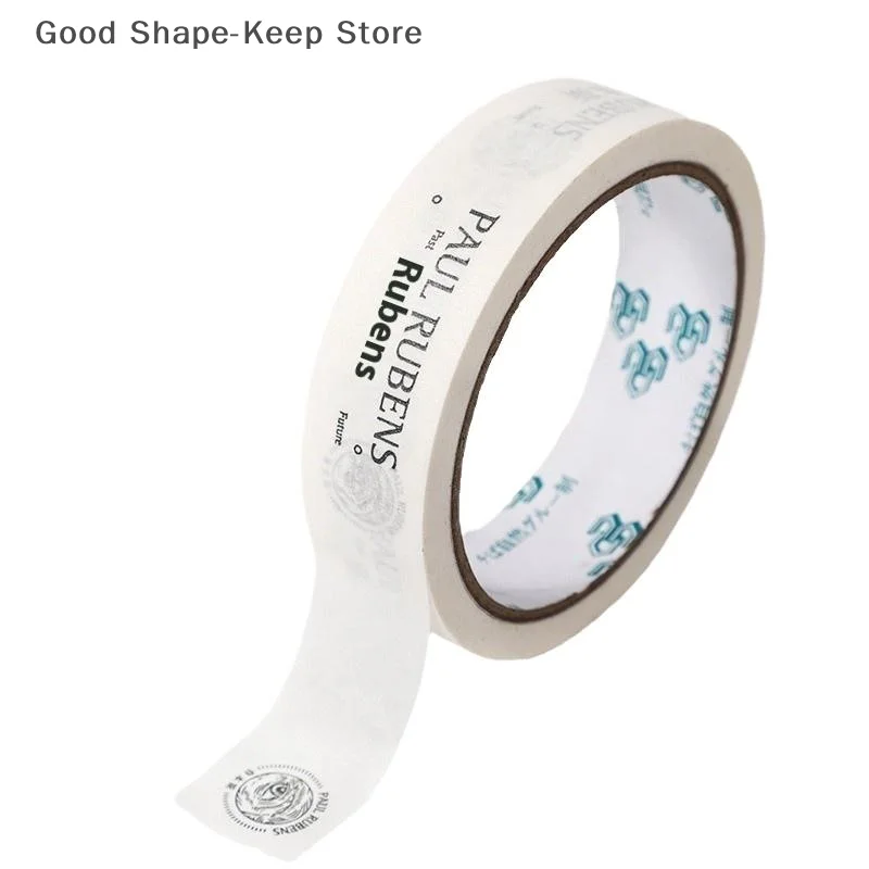 1PC Rubens Watercolor Masking Tape 25mmx20m Lakban untuk Sketsa Lukisan Cat Minyak Seniman Washi Tape Fiksasi Sketsa Lakban Tanpa Jejak