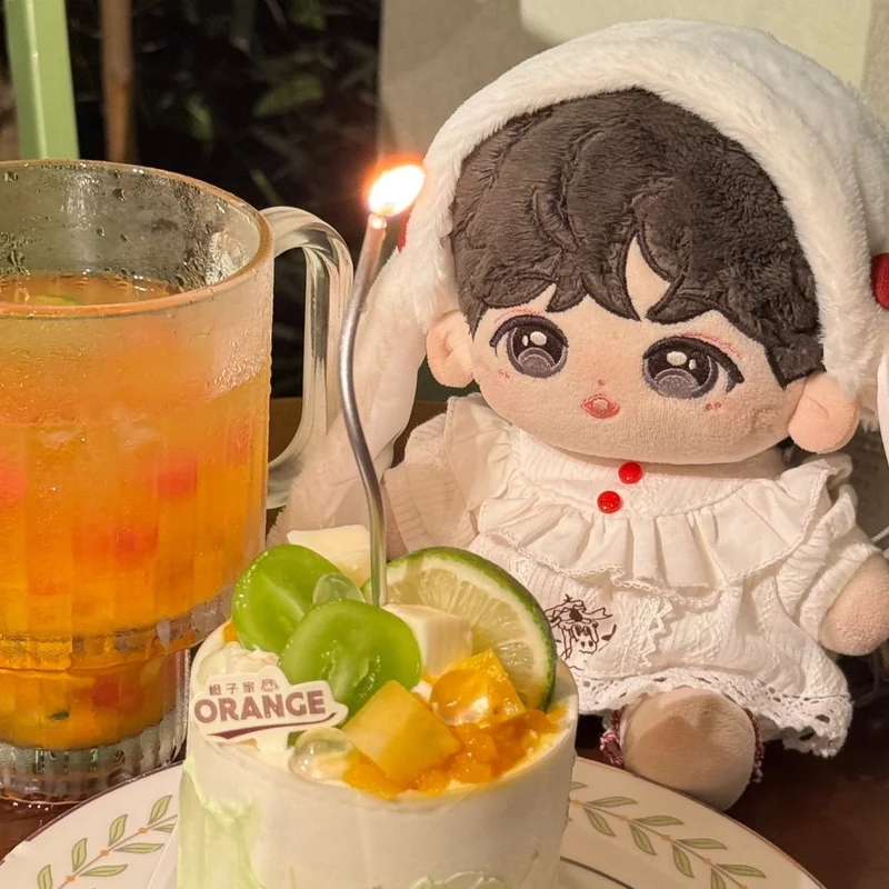 Ubranka dla lalek bawełniane, futrzane piżamy króliczka z długimi uszami, urocza seria sukienek do dekoracji ubranek dla lalek, rozmiar 10cm/20cm