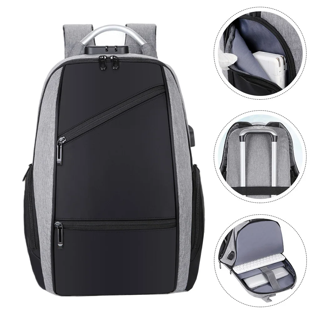 

Password Lock Laptop Backpack Large Capacity Waterproof Business Bag Usb Charging Backpack For Work School