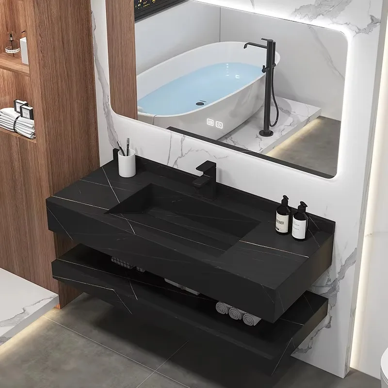Factory Direct 2026 Top RatedModern Luxury 24 Inch Bathroom Cabinets Vanities Smart LED Mirror Hanging Wall Sink Washbasin