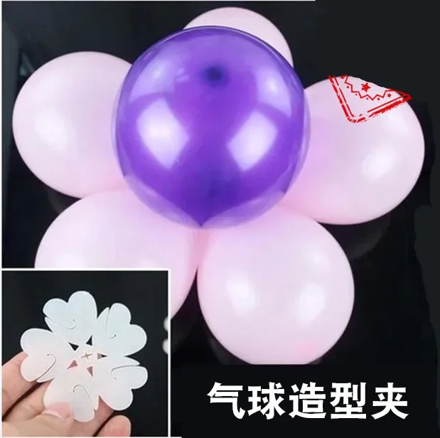 Wedding room decoration balloon accessories five-in-one balloon clip shape plum clip balloon button