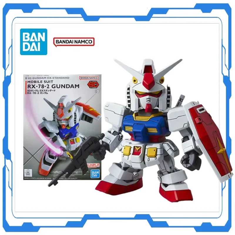 

Bandai Genuine Gundam Anime Model Action Figure SD Gundam EX-STANDARD RX-78-2 Gundam Toys Collectible Model Gifts for Children