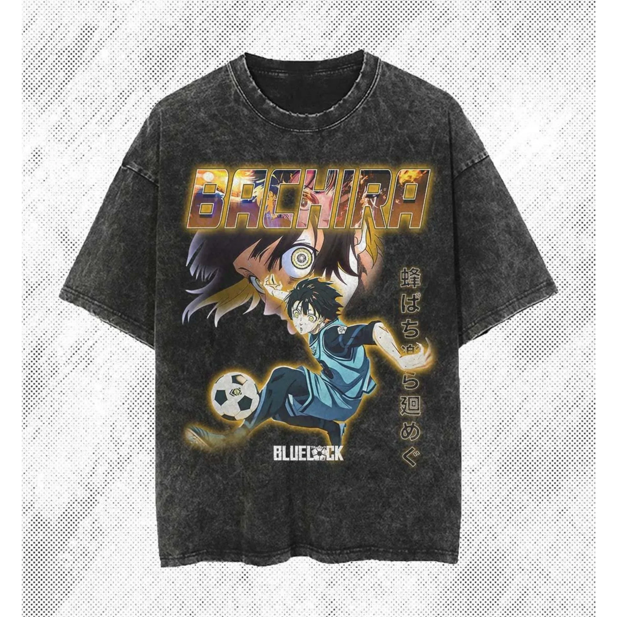 

Футболка Blue Lock с принтом Исиги Йоичи, винтажная, с эффектом потертости, оверсайз, хлопковая, в стиле стритвир, хип-хоп, мужская одежда