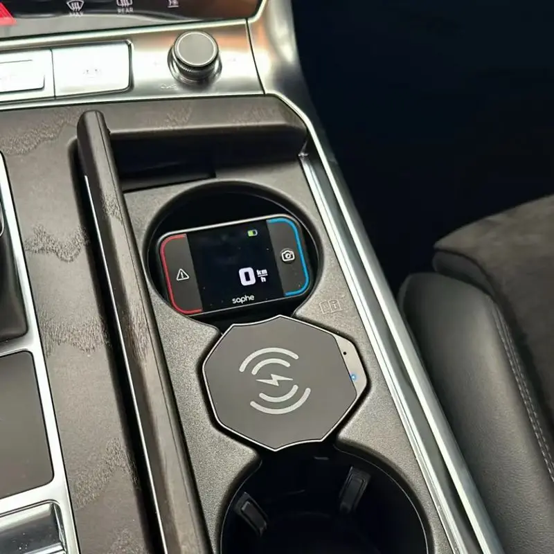 For Audi A6 C8/A7 S6 2019-2025 Magnetic Fast Qi Wireless Charger Pad - Car Dashboard Charging Dock Interior Accessory