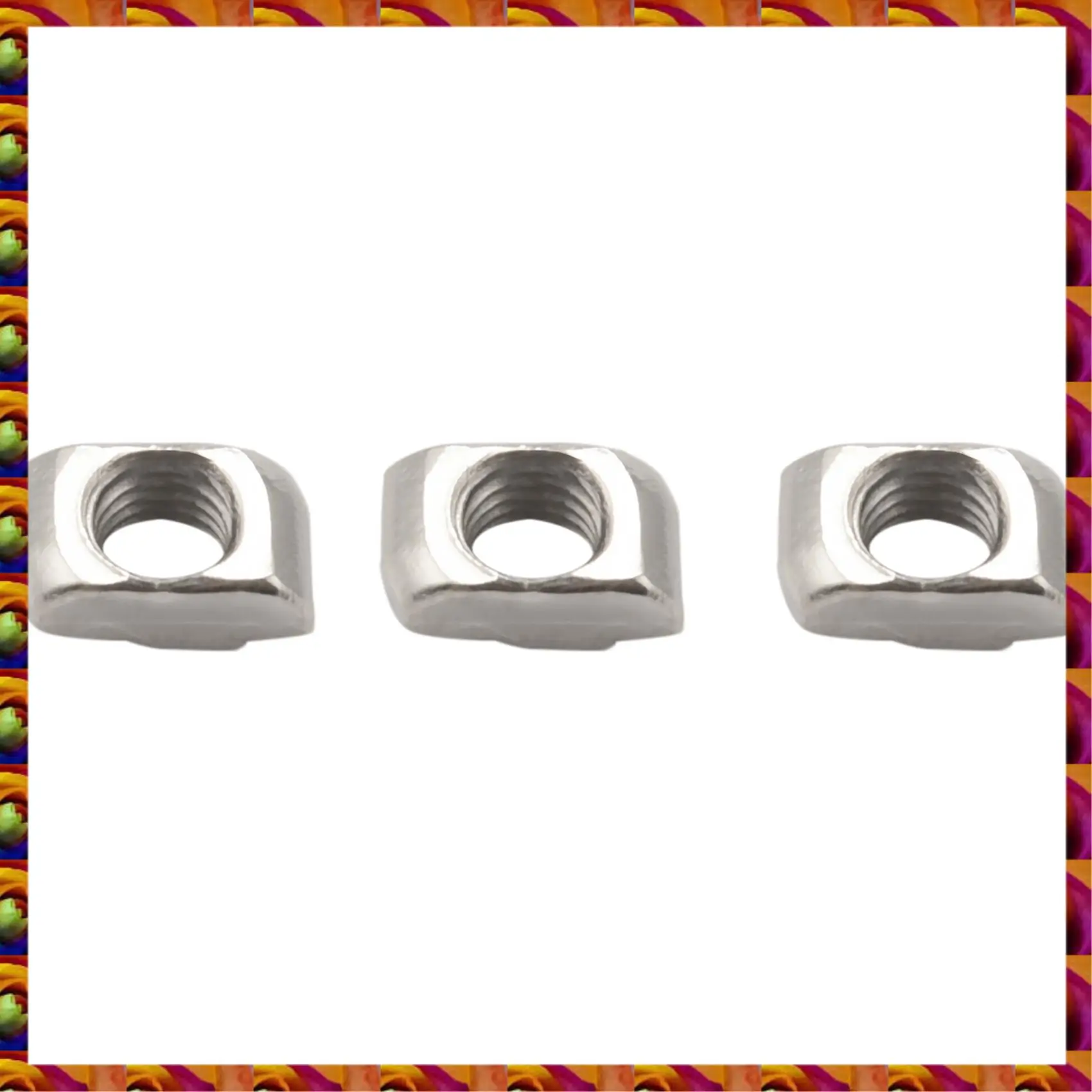 Aimee 50 قطعة M5 T-Slot المطرقة رئيس الجوز 2020 سلسلة الألومنيوم الشخصي فتحة البثق المعايير الأوروبية (M5 X 10X6 مللي متر)