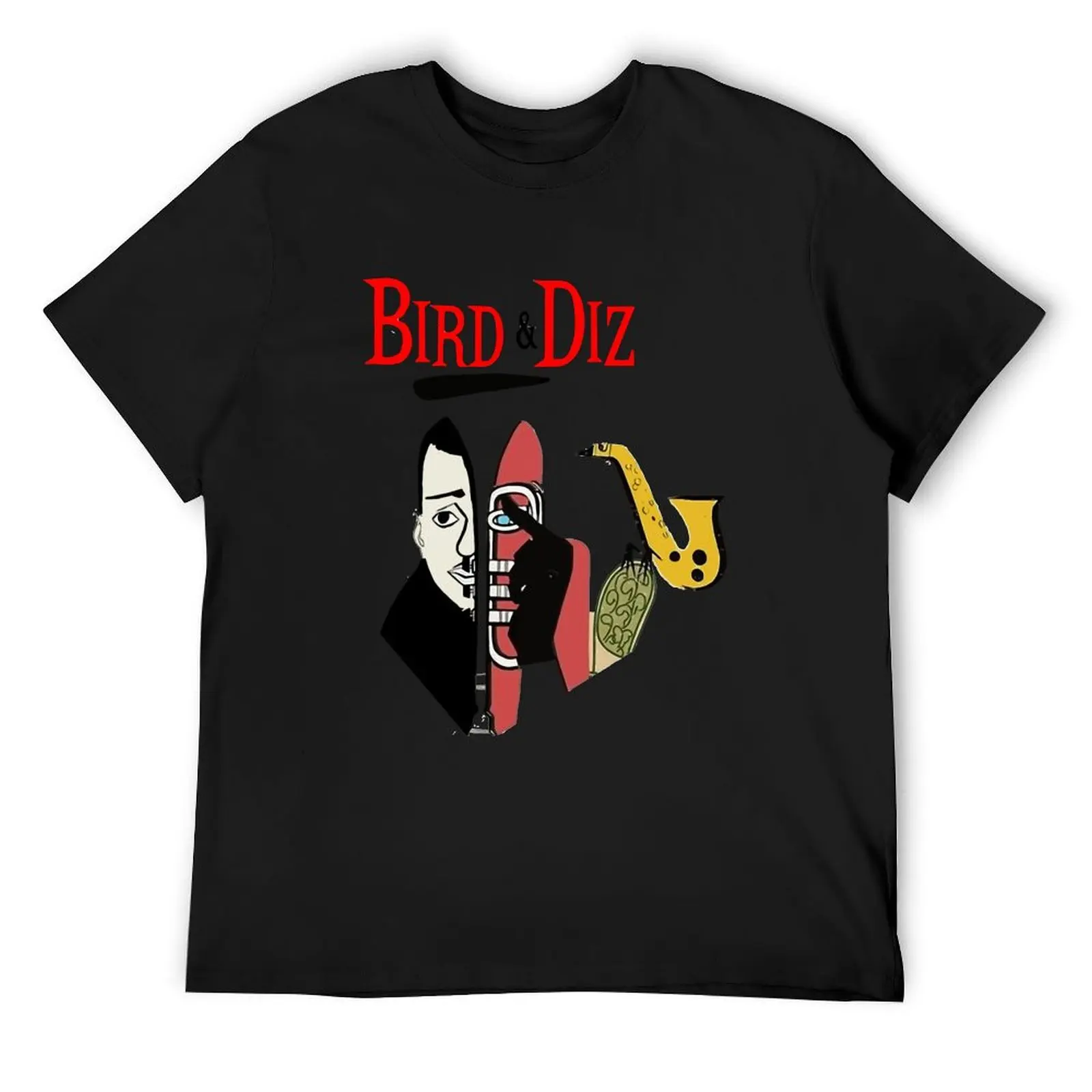 

Bird and Diz Charlie Parker Dizzy Gillespie Blues T-Shirt graphic tee shirt men clothings