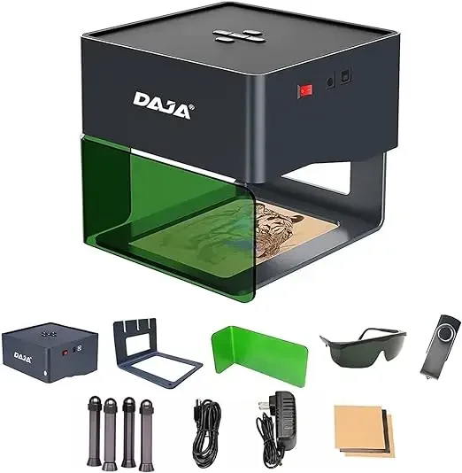 DAJA DJ6 Mini Portable Blue-Tooth Connection Wood Acrylic Chocolate Laser Engraving Machine For Silicone