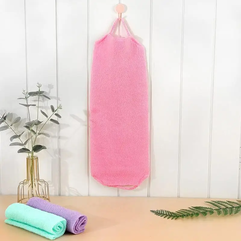 2pcs 2-Sided Shower Body Scrub Back Scrubber Skin Smoother Beauty Skin Bath Wash African Net Bath Body Exfoliating Long Net view 5