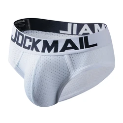 JOCKMAIL New Sexy Men Underwear Briefs Mesh Man Underpants Slip Hombre Pants Trunks Shorts Gay Male Panties Calzoncillos