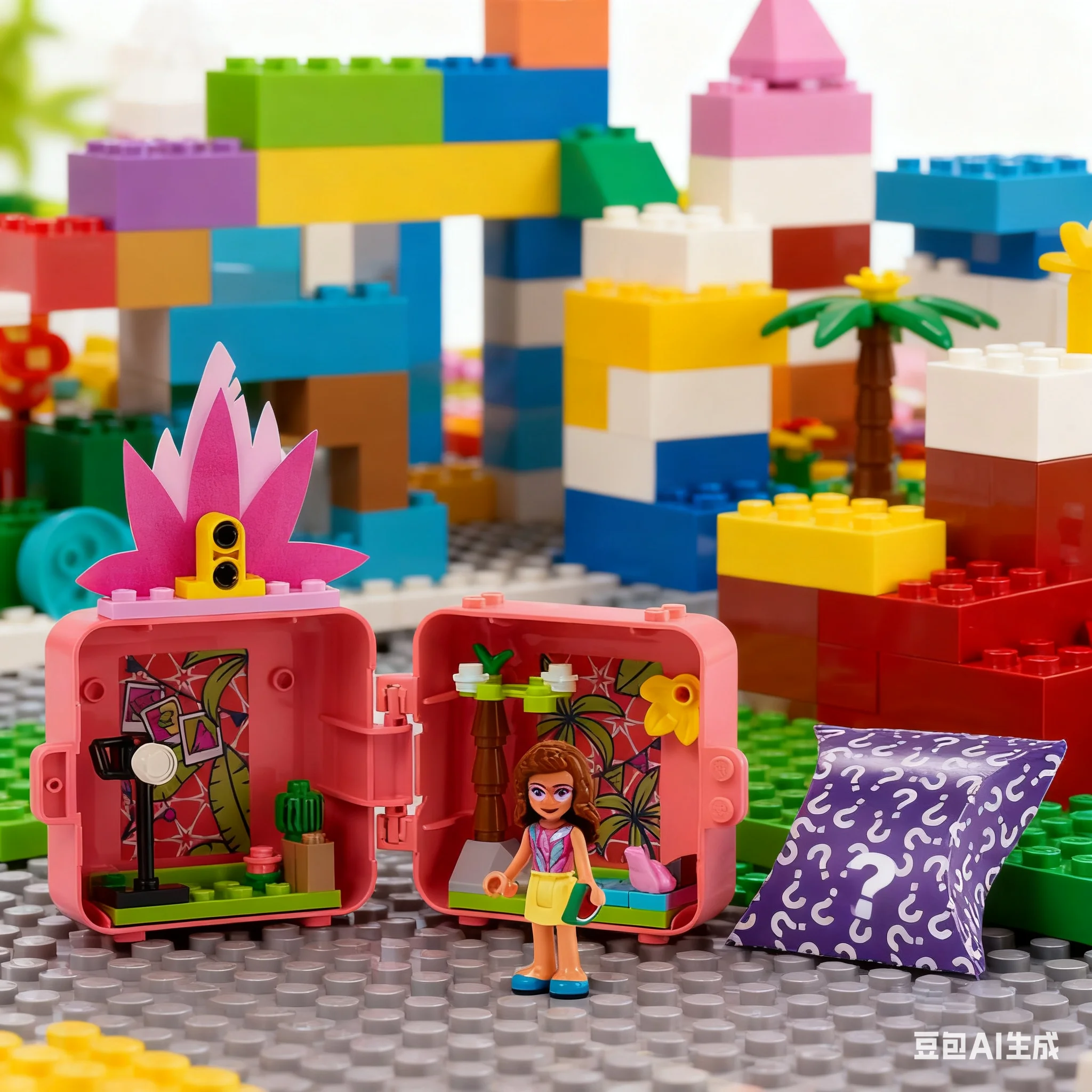 LEGO Blocos de Construção Bon Amigos Série 41662 Olivia's Flamingo Fun Game Box Blocos de Emenda Brinquedo para Presente das Crianças