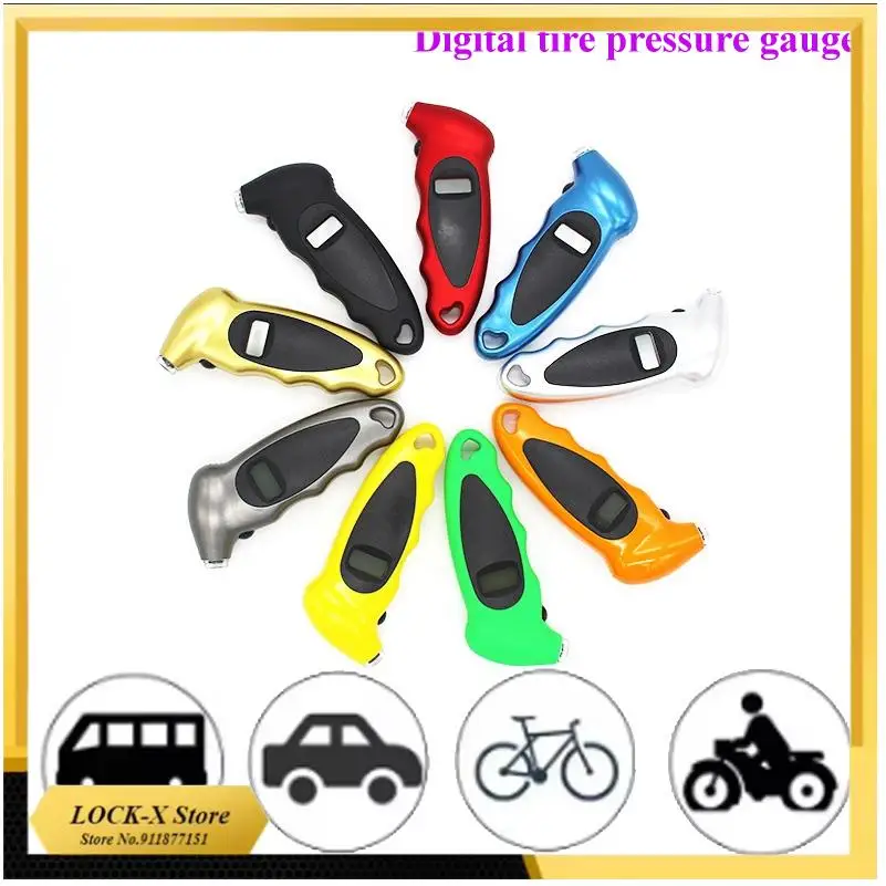 

High-Precision Digital Car Tire Tyre Air Pressure Gauge Meter LCD Manometer Barometers for Car Truck Tire Pressure Monitoring