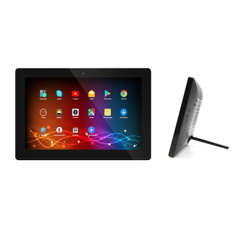 Embedded 10.1-Inch Advertising Machine Rk3566 Android 2+16Gb Memory Touch Screen Poe Power Supply Port Support Tf Card Expansion