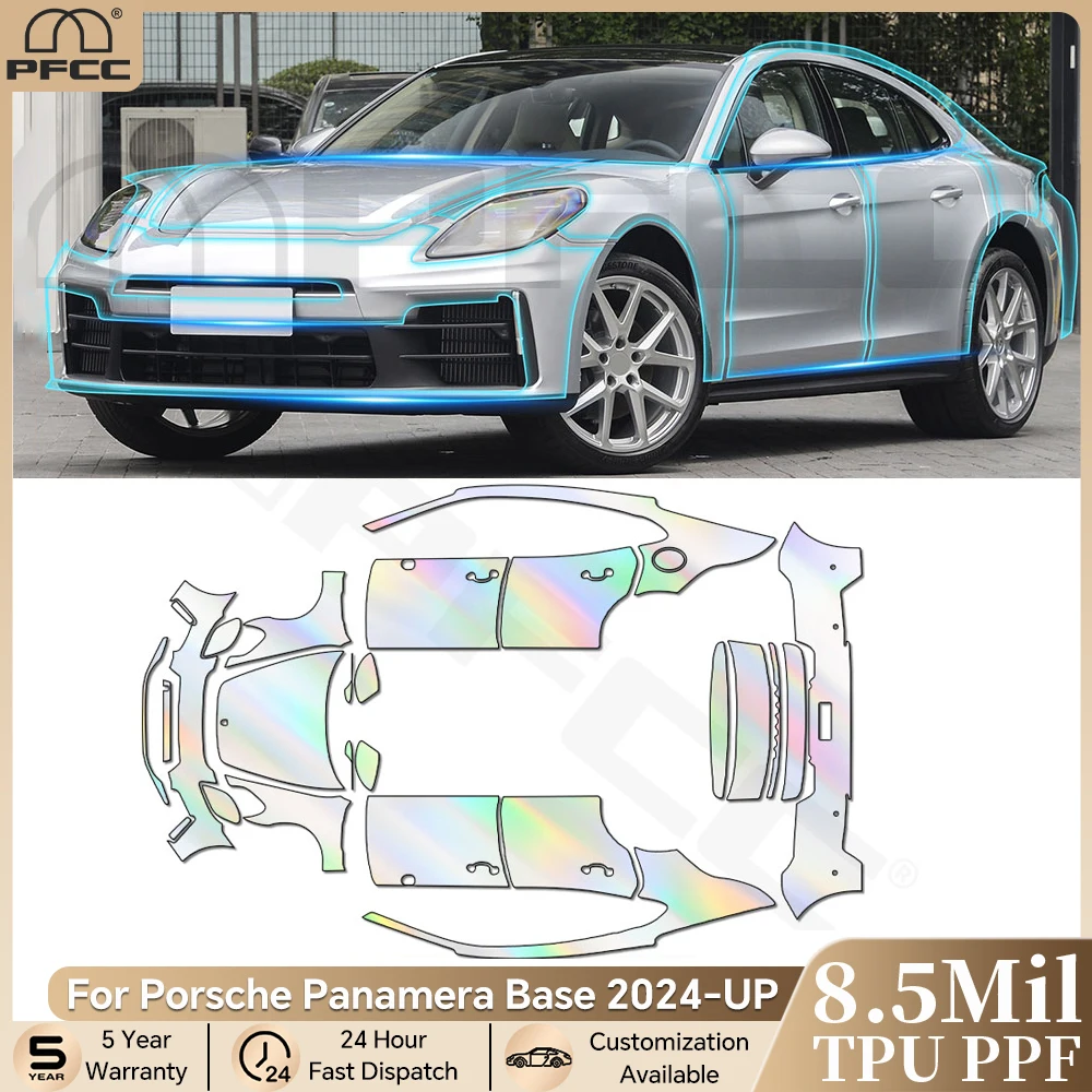 

For Porsche Panamera Base 2024-UP Pre-cut PPF TPU Paint Protection Film Clear Bra Car Body Anti-Scratch Resistant Invisible Kit