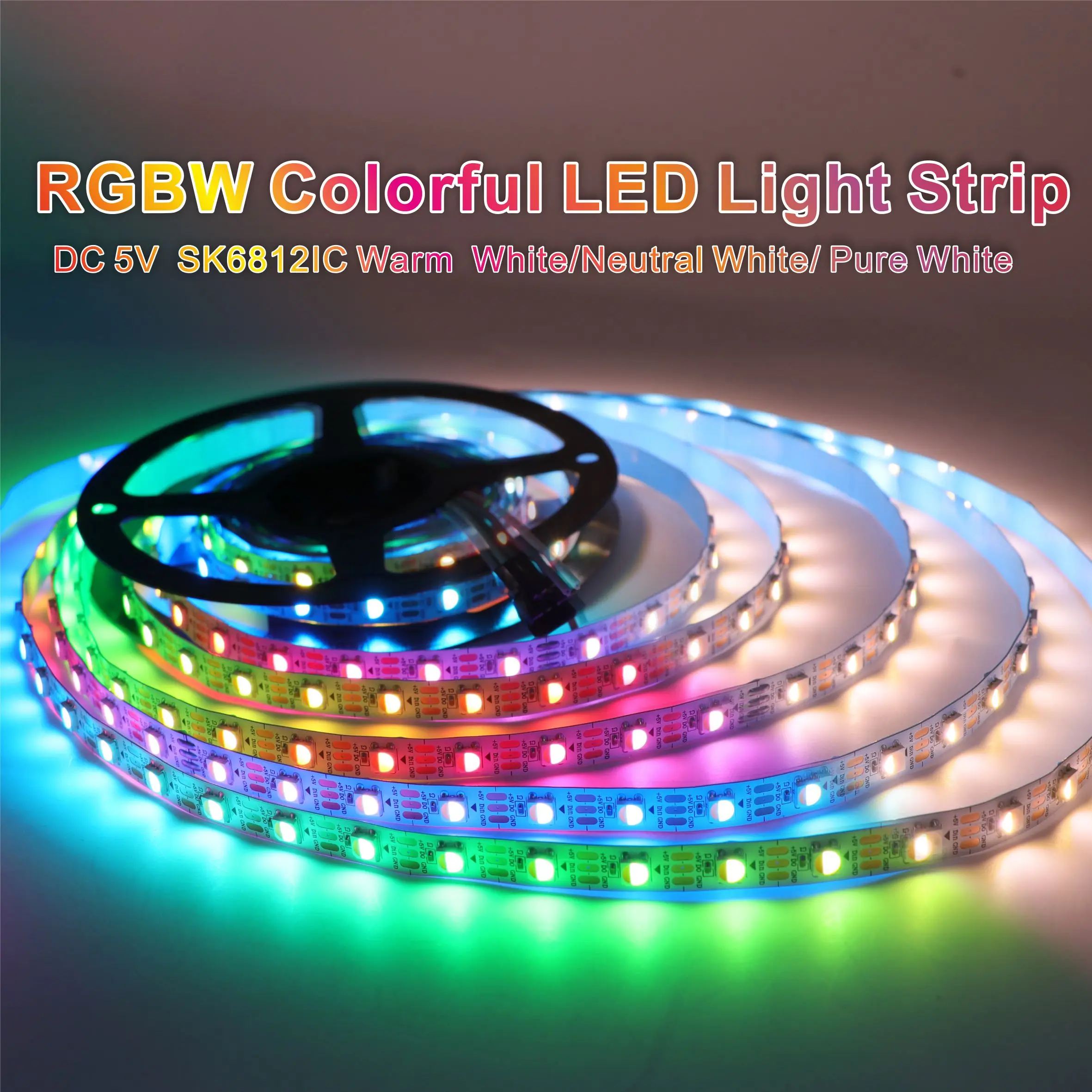 SK6812 RGBW Led قطاع ضوء 4 في 1 مماثلة 1 م 5 م 30 60 144 المصابيح WS2812 أضواء LED RGBWW فردية قابلة للعنونة IP30 65 67 5 فولت