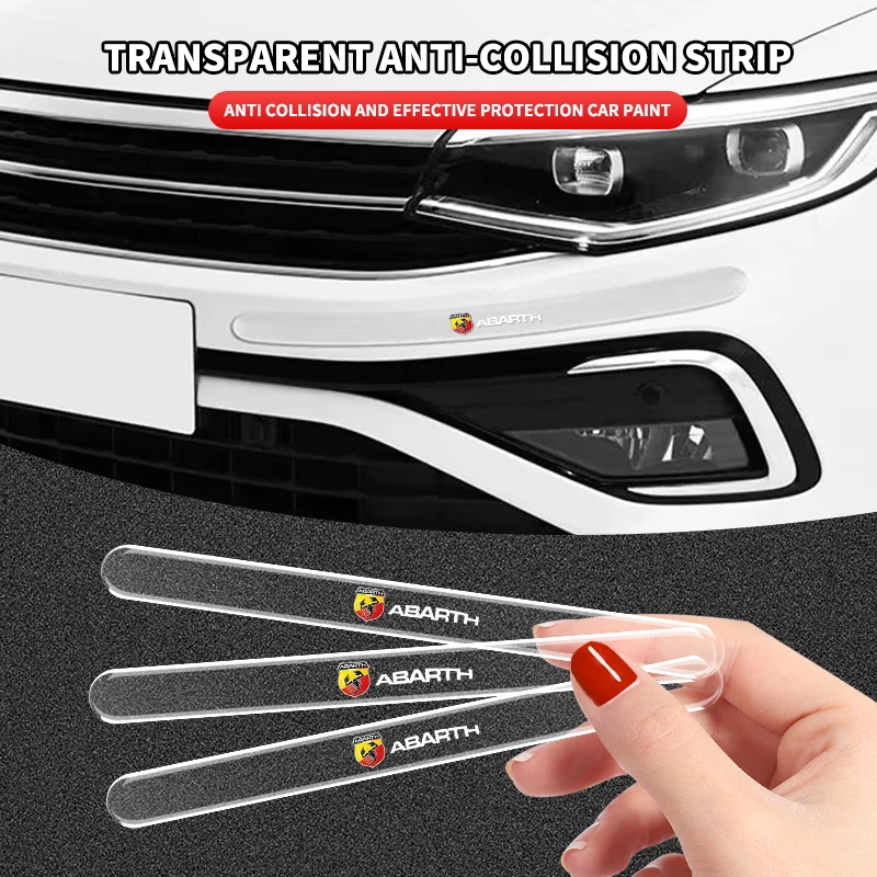 Car Door Transparent Anti Collision Side Edge Protection Guard Protector Bar Stickers For Abarth Jaguar Ford JEEP Acura Subaru