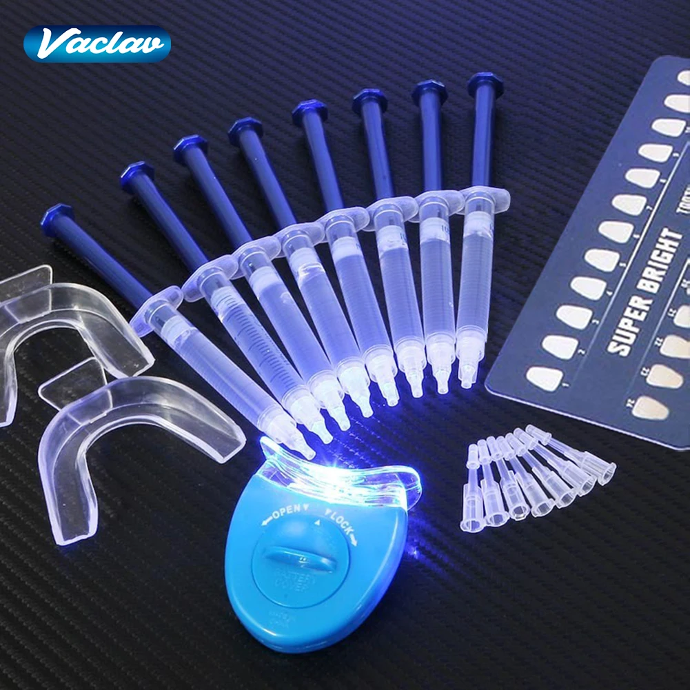 Vaclav Tooth Whitening Gel Kit Teeth Whitener Dental Bleaching Whitening Light Lamp Tooth White Oral Kit  Dental Equipment