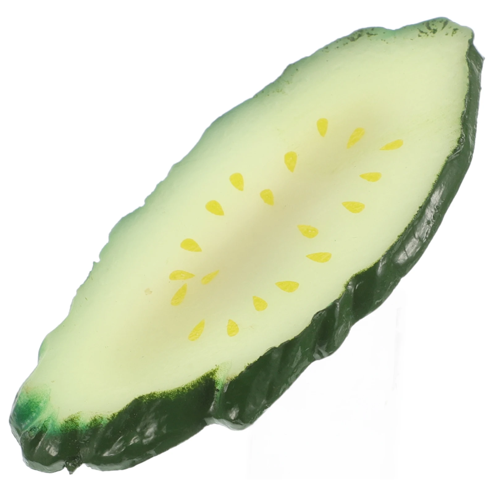 

Cucumber Slice Hair Clip 30x64mm Lightweight Strong Grip Resin Funny Vegetable Accessories Women Students Daily