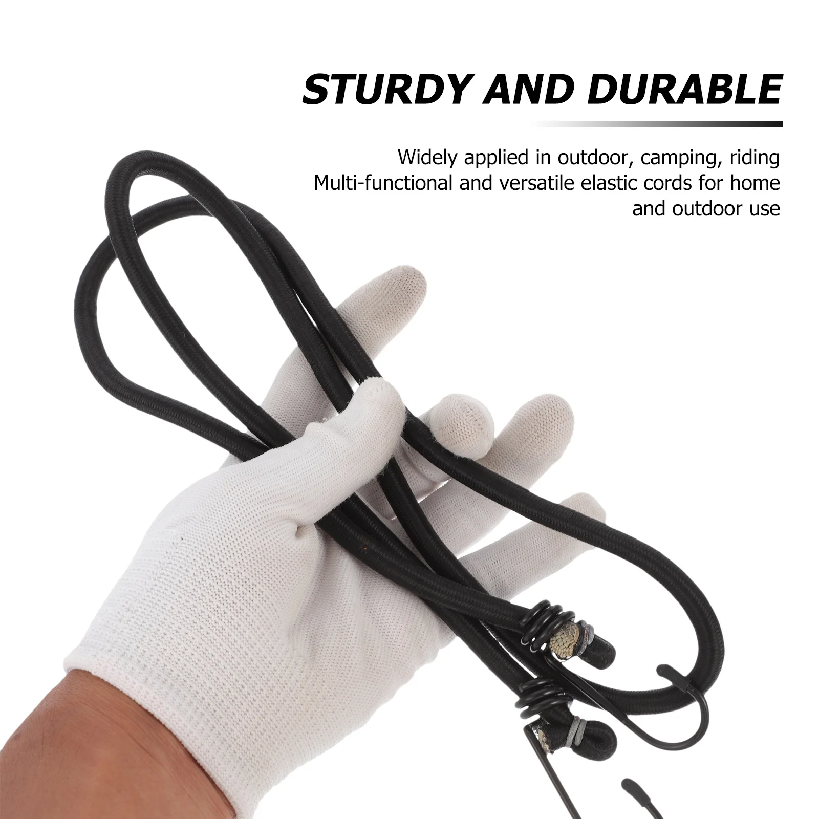 

5pcs Bicycle Luggage Straps Heavy Duty Elastic Tension Ropes For Outdoor Travel Motorcycle Electric Seat Cargo Binding Belt