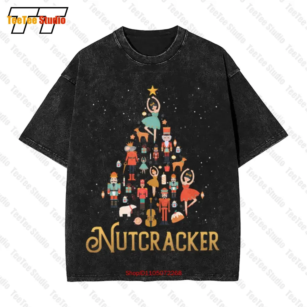 Nutcracker Christmas Tree Xmas Vintage Oversized T-Shirt U1SE