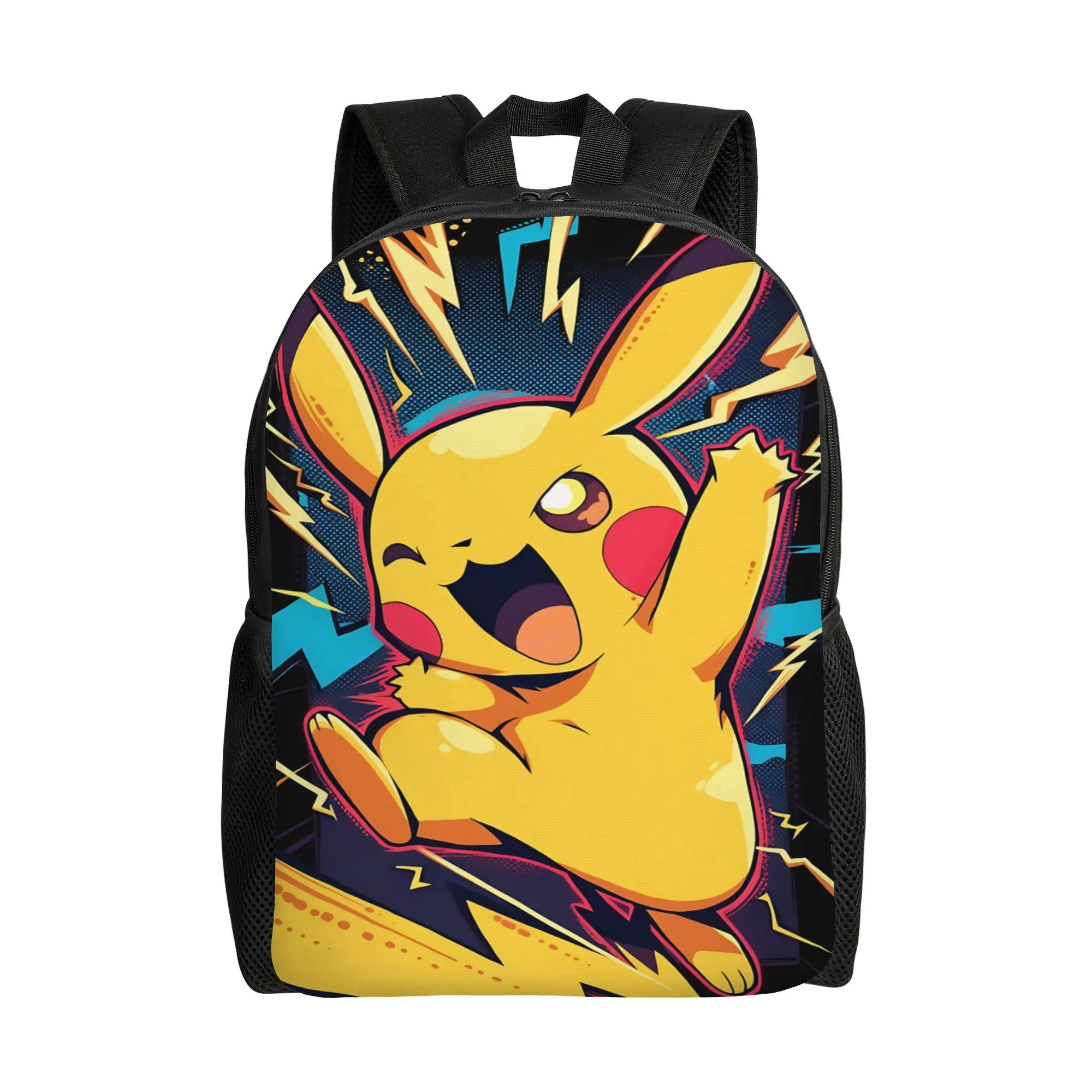 

Fashion Backpacks Pokemon Backpack Daypack Pikachu mochila Office Work Sturdy Shoulder Rucksack