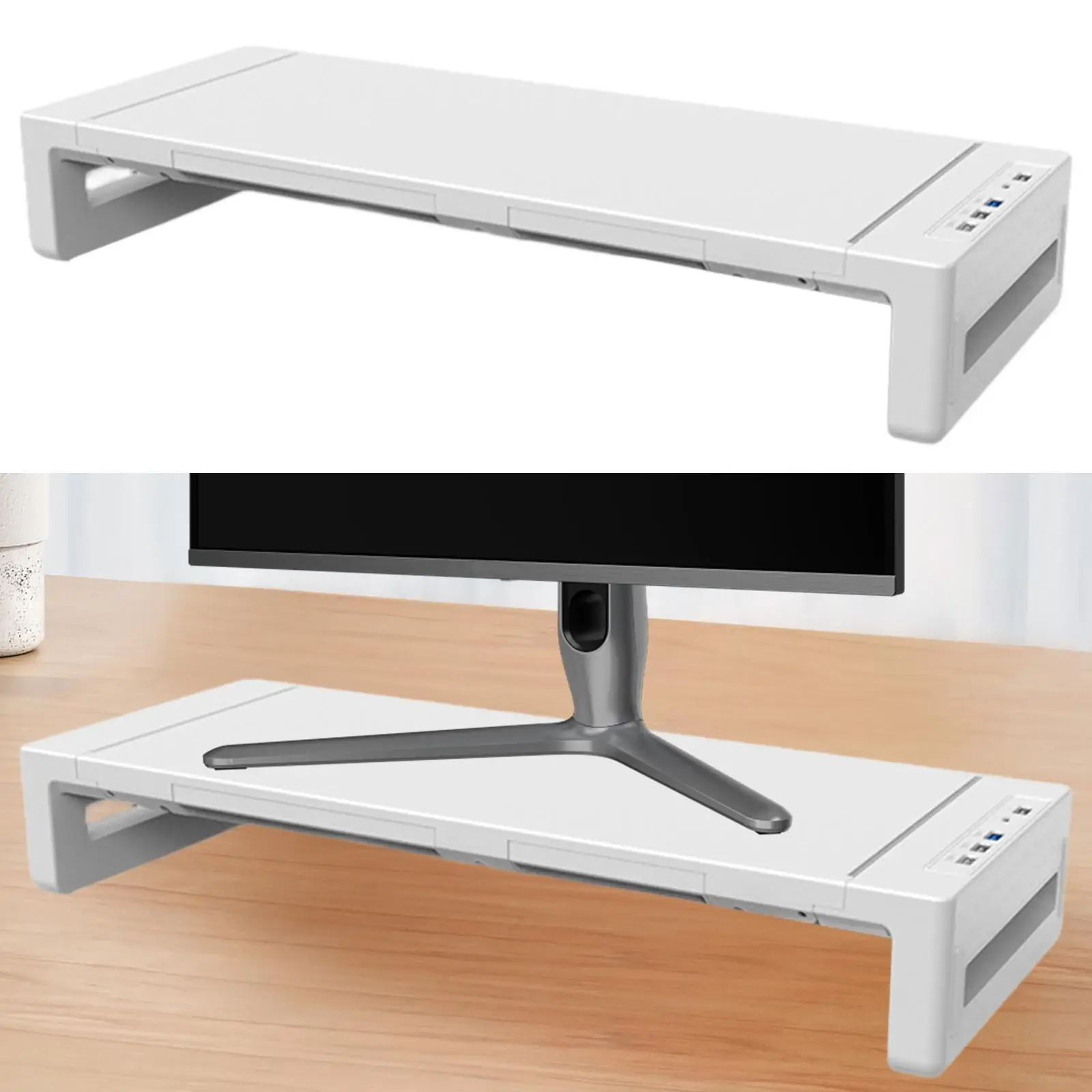 

Computer Monitors Stand Riser Computer Support USB Computer Heightened Shelf