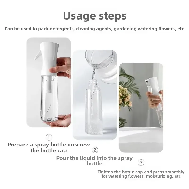Sprühflasche mit Hochdruck-Dauersprühfunktion für Haarpflege, Make-up und Wasserauffüllung, Separatflasche mit Druckzerstäuber – Detail 3