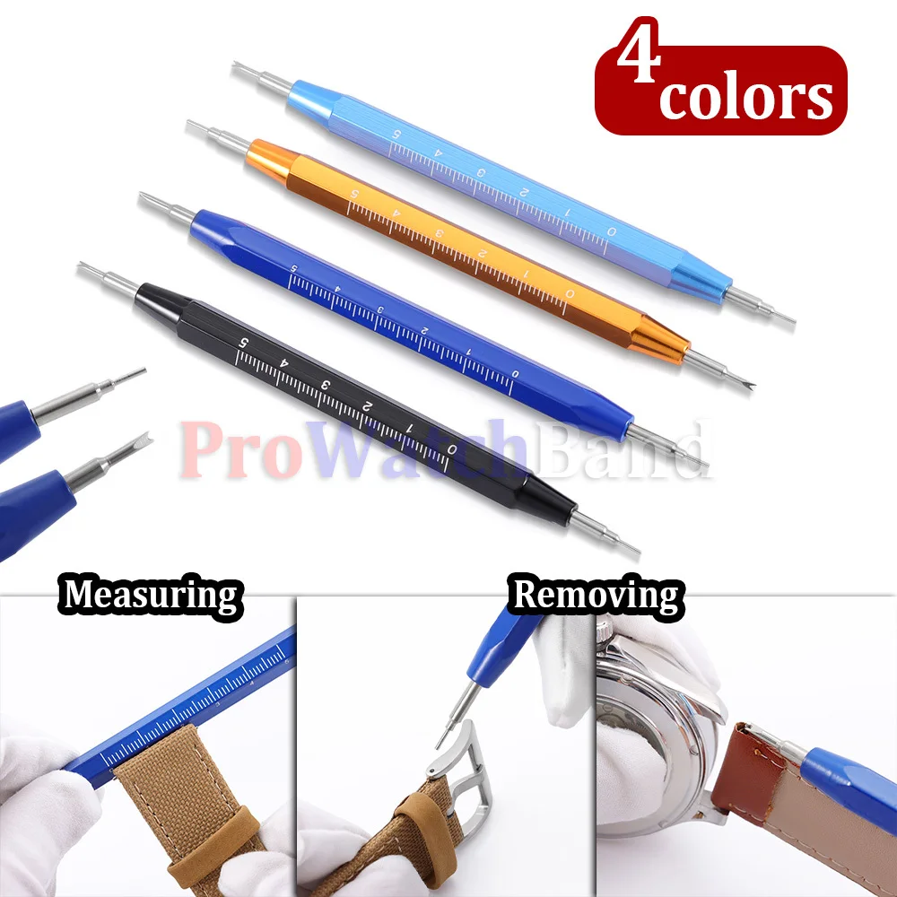 

Double Ended Smart Watch Spring Bar Removal Tool Band Strap Link Pins Lugs Release Tools Measuring Stick Watch Repair Tool Kits